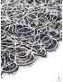 Rebrodé Lace Fabric Navy Blue White Solstiss