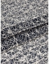 Rebrodé Lace Fabric Navy Blue White Solstiss