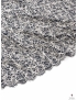 Rebrodé Lace Fabric Navy Blue White Solstiss