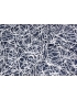 Lace Fabric Rebrodé Leavers Blue & White Solstiss