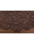 Heavy Lace Fabric Dentelle Leavers Cocoa Solstiss