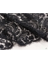 Embroidered Lace Fabric Dentelle Leavers Black Solstiss