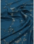 Tessuto Jacquard Seta Laminato Astratto Ottanio Grafite - Made in Como