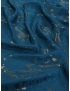 Tessuto Jacquard Seta Laminato Astratto Ottanio Grafite - Made in Como
