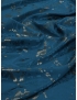 Tessuto Jacquard Seta Laminato Astratto Ottanio Grafite - Made in Como