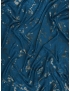 Tessuto Jacquard Seta Laminato Astratto Ottanio Grafite - Made in Como