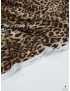 Tessuto Tela Seta Leopardato Fulvo