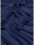 Stretch Silk Satin Fabric 4 Ply Blue Depths