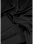 Stretch Silk Satin Fabric 4 Ply Black