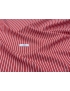 Poplin NE 120/2 Shirting Fabric Striped Red - Testa 1919