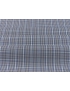 Mtr. 1.80 Twill Fabric Checked Blue Brown  