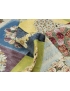 Tapestry Fabric Hearts & Flowers Nordic-Country