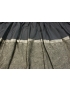 Panel Jacquard Polyester Blend Fabric Damask Black Green Oil