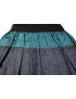 Panel Jacquard Polyester Blend Fabric Damask Dark Turquoise Ink Blue