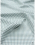 Mtr. 2.00 Wool & Silk Fabric Check Pale Blue Green Tessitura di Novara