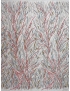 Tessuto Tulle Ricamato Grigio Melograno Bronzo