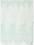 Embroidered Tulle Fabric Aqua Green