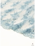 Embroidered Tulle Fabric Floral Pale Blue