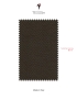 Cotton and Silk Jersey Fabric Chevron Black Olive Made in Italy