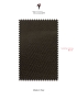 Cotton and Silk Jersey Fabric Chevron Black Olive Made in Italy