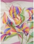 Mtr. 1.40 Panel Silk Twill Fabric Floral Stained Glass