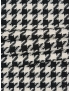 Mt. 1,50 Tessuto Chanel Pied de Poule Lamé Argento Nero Bianco Seta