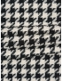 Chanel Fabric Houndstooth SIlver Lamé Black Silk White 