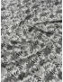 Tessuto Twill Cotone Orientale Grigio Nero