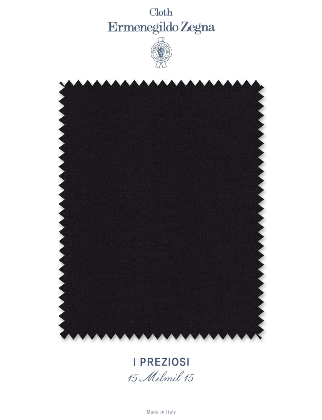 15MILMIL15 Fabric Black Ermenegildo Zegna EZ-M258-98137